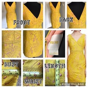 Anthropologie Maeve Gardenia Lace Column Dress